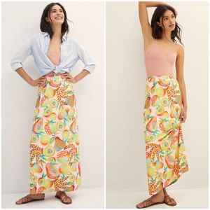 NWT ANTHROPOLOGIE FARM RIO FRUITS MAXI SKIRT